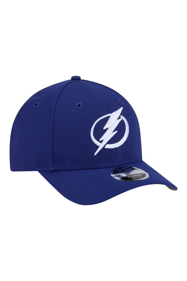 Men's New Era  Blue Tampa Bay Lightning COOLERA 9FORTY M-Crown Adjustable Hat, Alternate, color, Blue