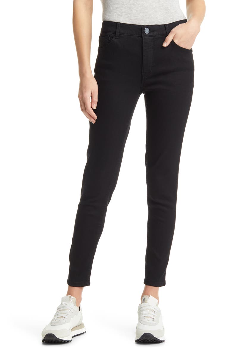 'Ab'Solution Ankle Skinny Jeans, Main, color, BK
