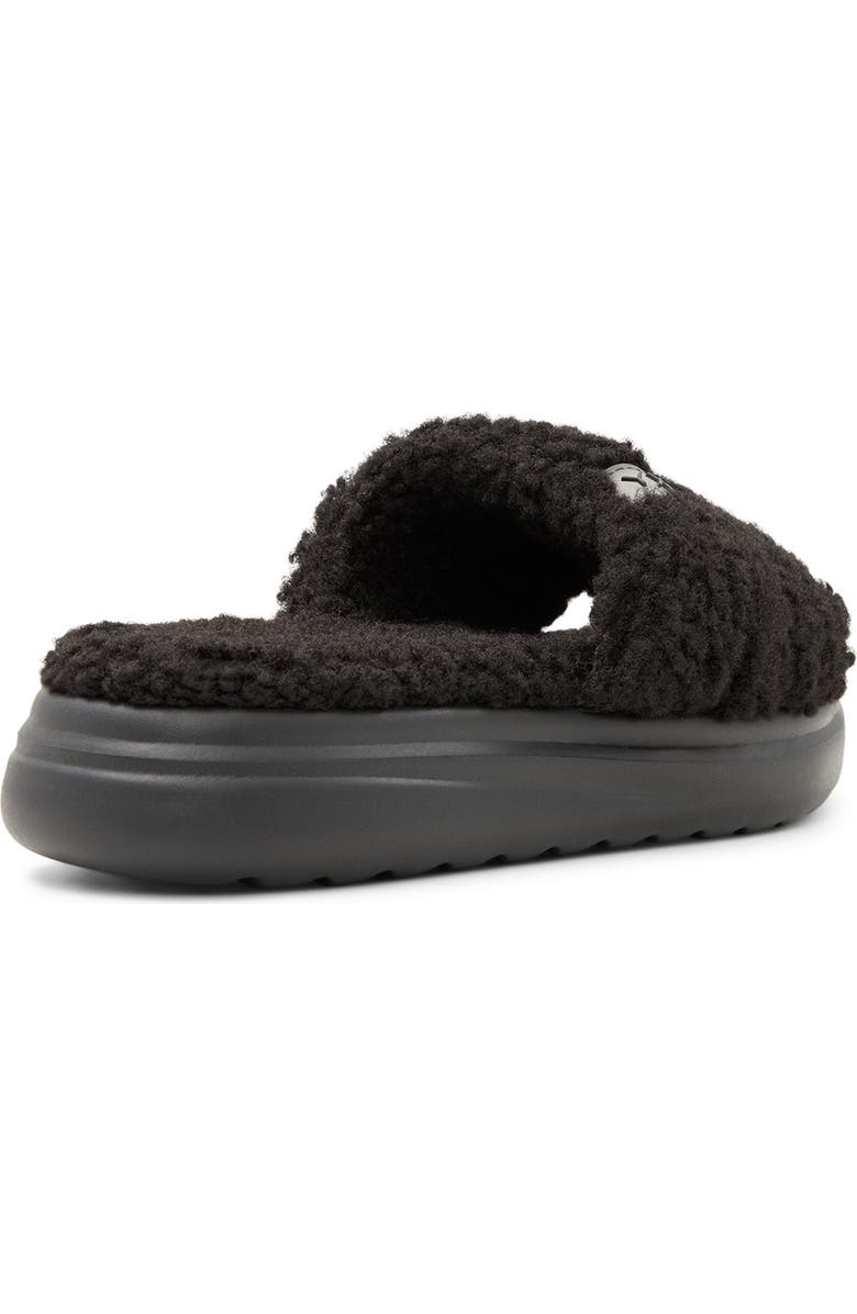 Roxy Gelato Lux Faux Shearling Slide Sandal, Alternate, color,