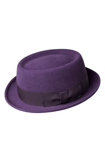 Bailey Darron Wool Felt Pork Pie Hat In Purple