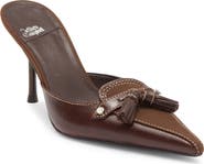 Jeffrey Campbell Claypool Pointed Toe Tassel Loafer Mule