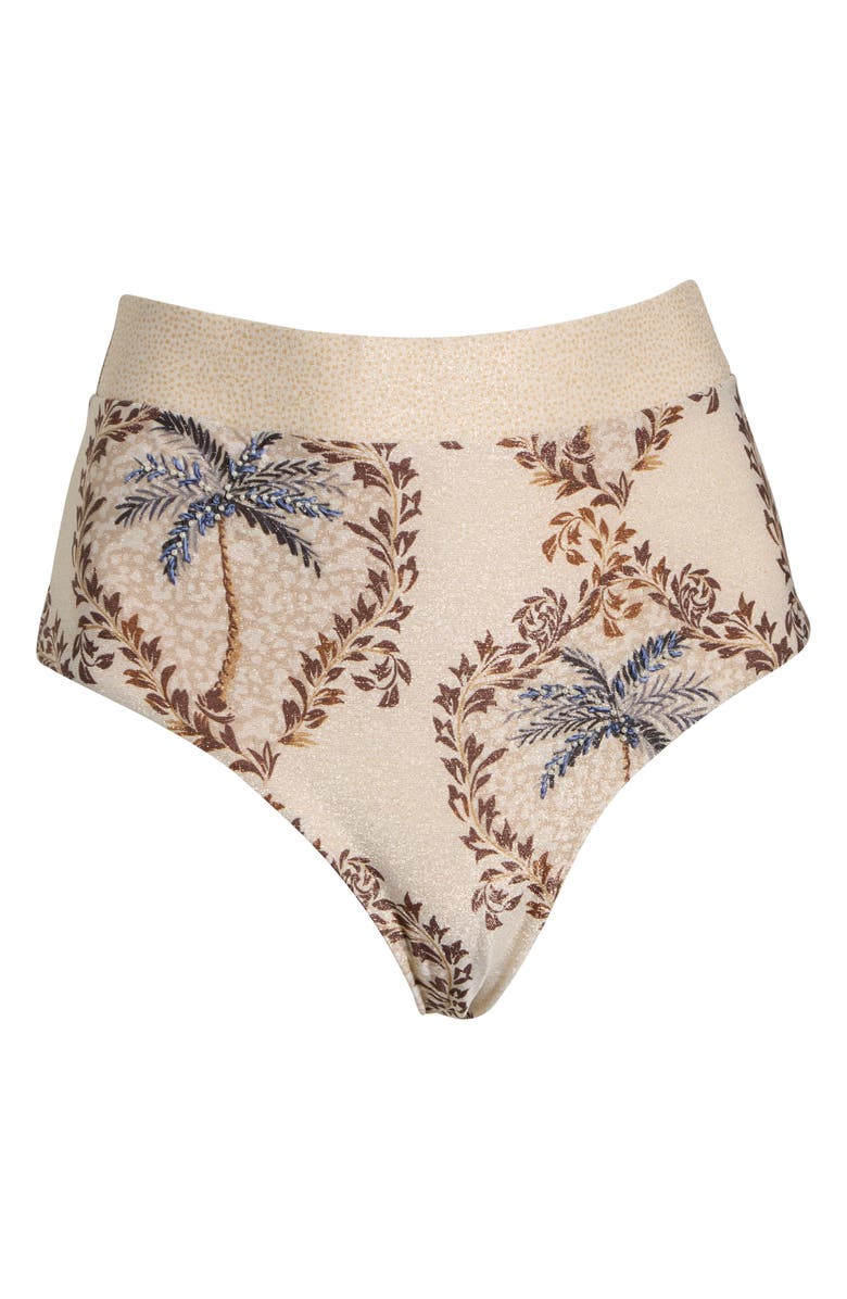 Cosita Linda High Waist Bikini Bottoms, Main, color, Sirocco