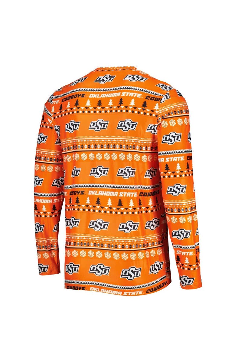 CONCEPTS SPORT Men's Concepts Sport Orange Oklahoma State Cowboys Swivel Long Sleeve T-Shirt & Pants Sleep Set, Alternate, color, Orange