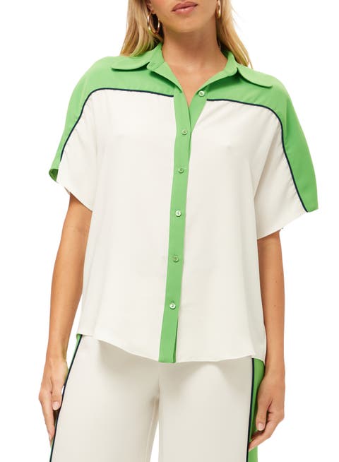 Series 2 Colorblock Button Up Top