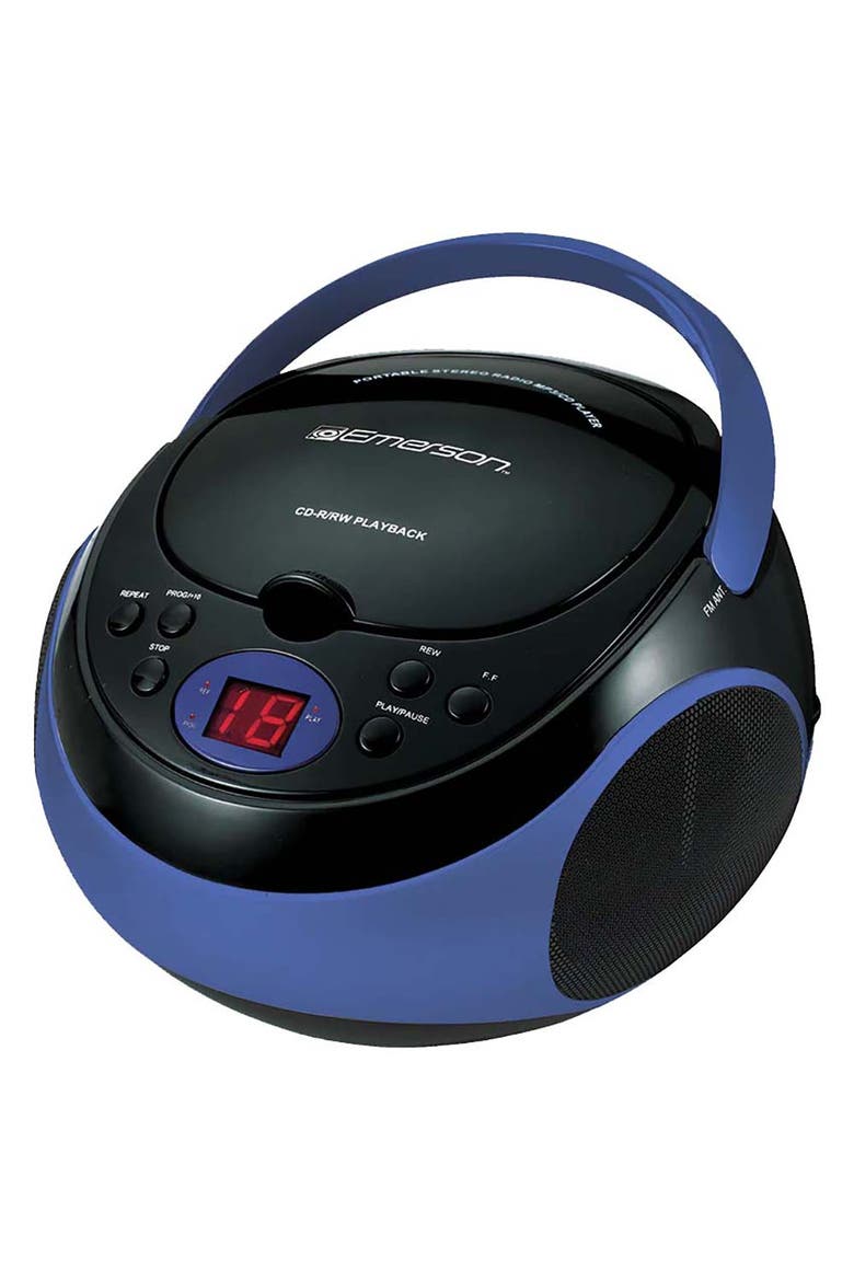 EPB-3000 Portable CD Player with AM/FM Radio and Dual Stereo Speakers, Main, color, Blue