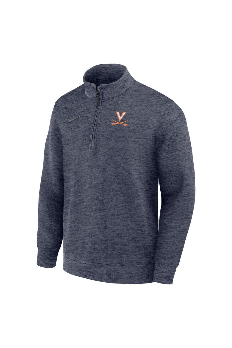 Men's Nike Navy Virginia Cavaliers Coaches Dri-FIT Half-Zip Pullover, Alternate, color, Navy
