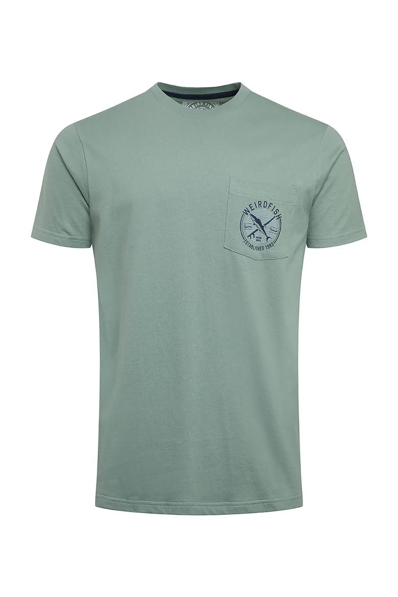 Tidal Branded Pocket T-Shirt, Alternate, color, Dusty Teal