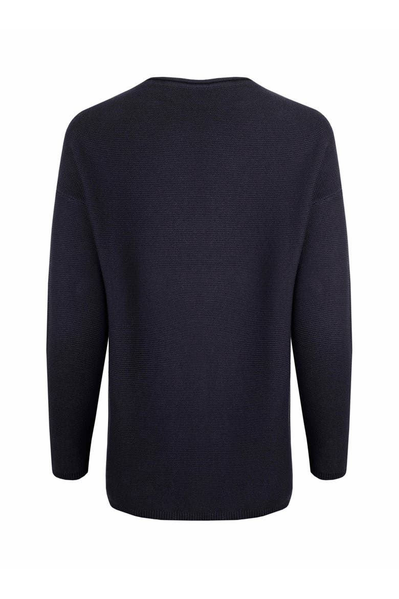 Dalla Knitted Crew Neck Jumper, Alternate, color, Dark Navy