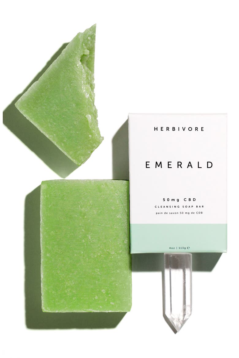 Emerald CBD Cleansing Soap Bar, Main, color, NO COLOR