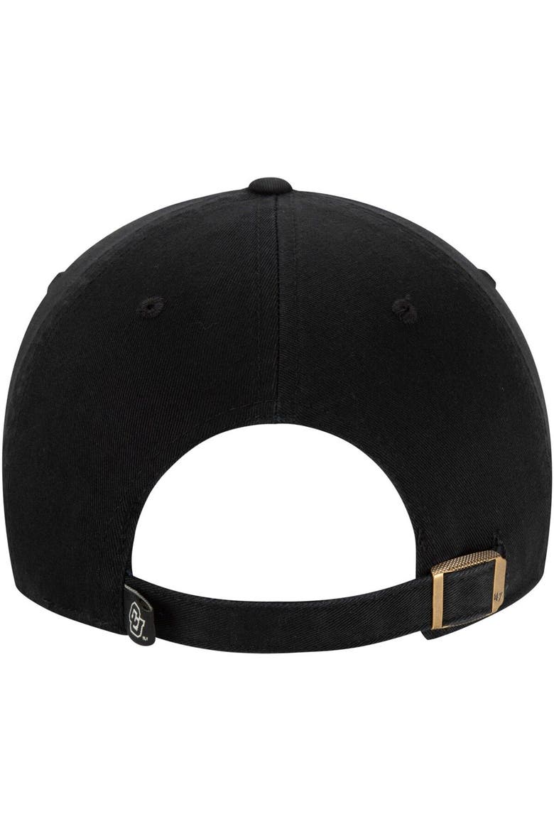 Men's '47 Black Colorado Buffaloes Clean Up Adjustable Hat, Alternate, color, Black