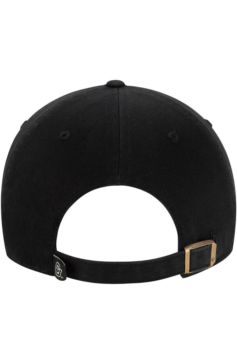 '47 Men's '47 Black Colorado Buffaloes Clean Up Adjustable Hat, Alternate, color, 