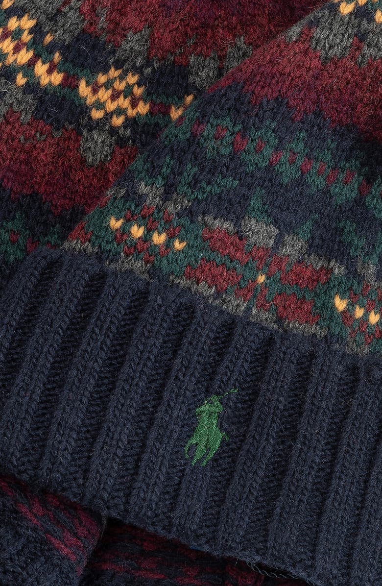 Polo Ralph Lauren Fairisle Beanie, Alternate, color, Navy Multi