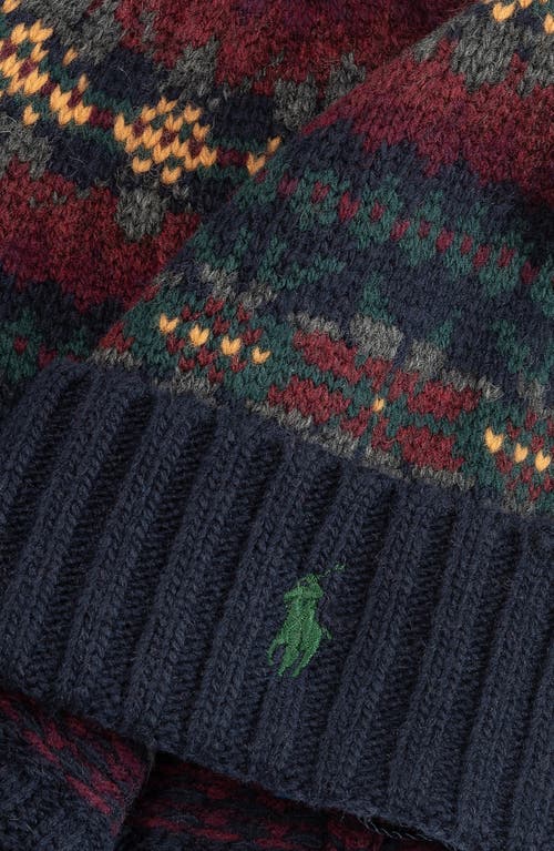 Polo Ralph Lauren Fairisle Beanie In Multi