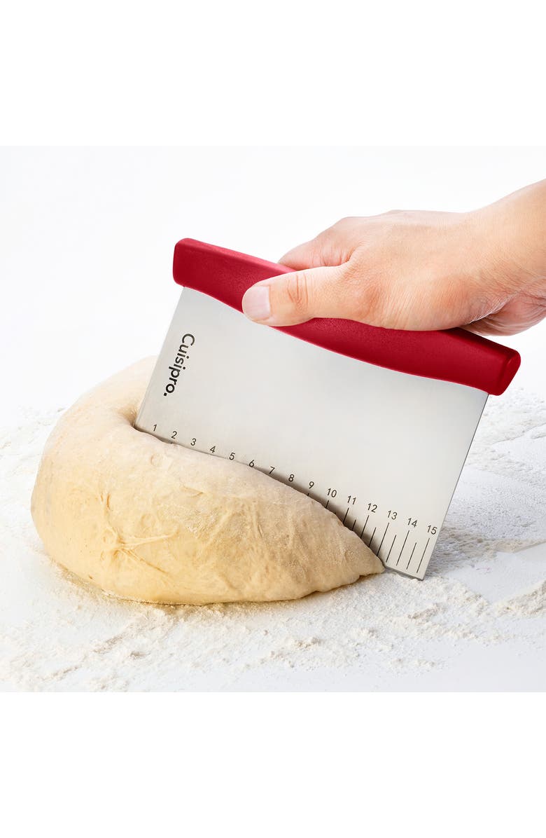 CUISIPRO Dough Cutter & Scraper, Alternate, color, Red
