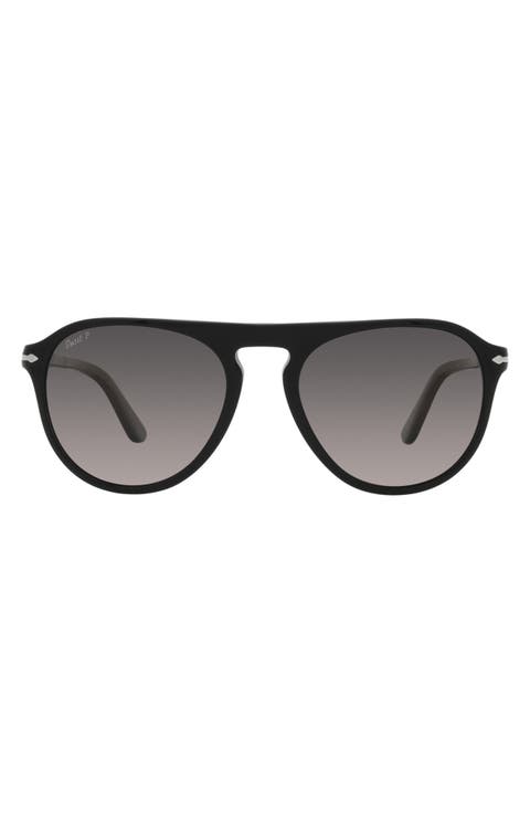 55mm Polarized Pilot Sunglasses