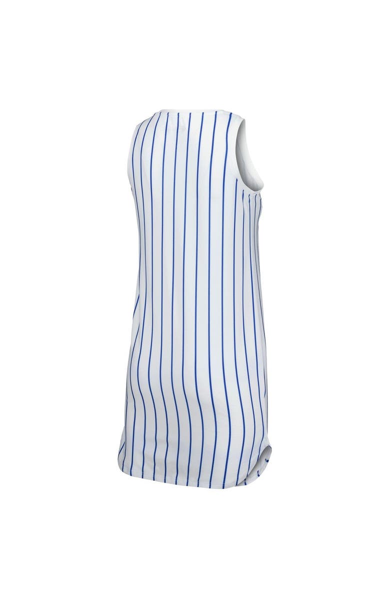 CONCEPTS SPORT Women's Concepts Sport White Los Angeles Dodgers Reel Pinstripe Knit Sleeveless Nightshirt, Alternate, color, White