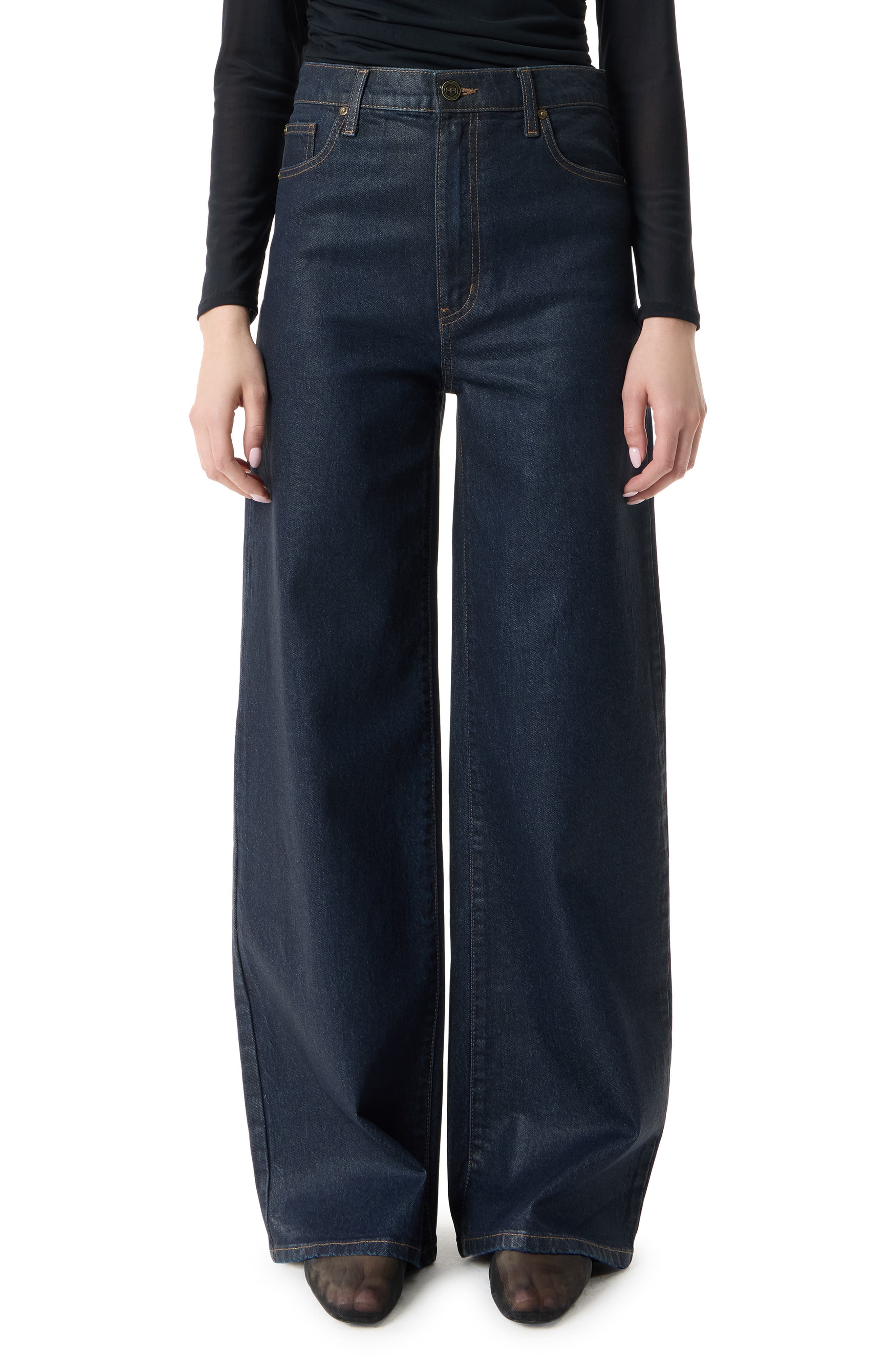 Robert Rodriguez High Waist Wide Leg Jeans