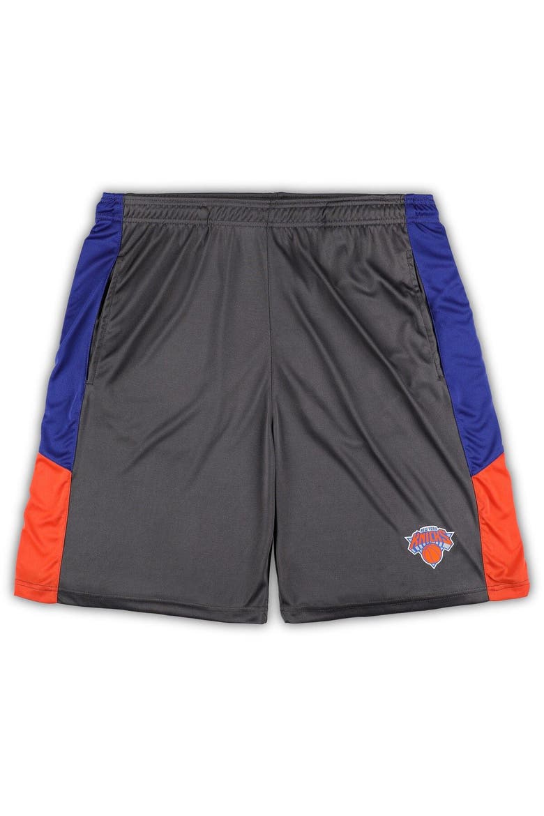 Men's Fanatics Branded Gray New York Knicks Big & Tall Shorts, Main, color, Gray