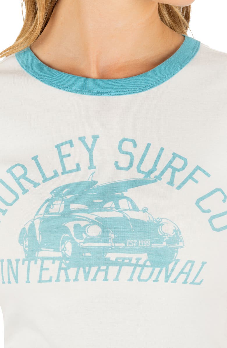Hurley Speedway Ringer Cotton Graphic T-Shirt, Alternate, color, Tofu