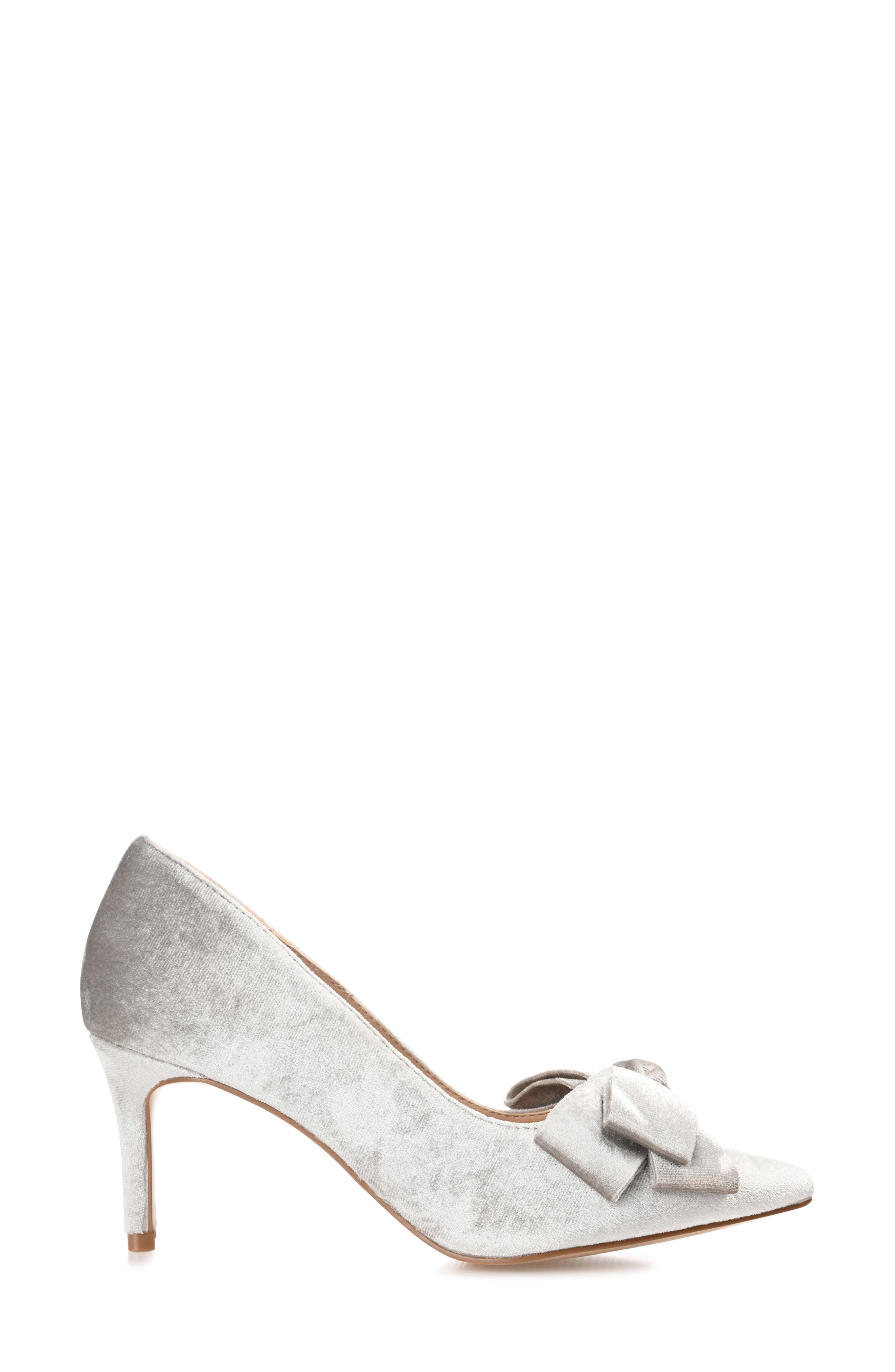 Journee Collection Crystol Pump, Alternate, color, Grey