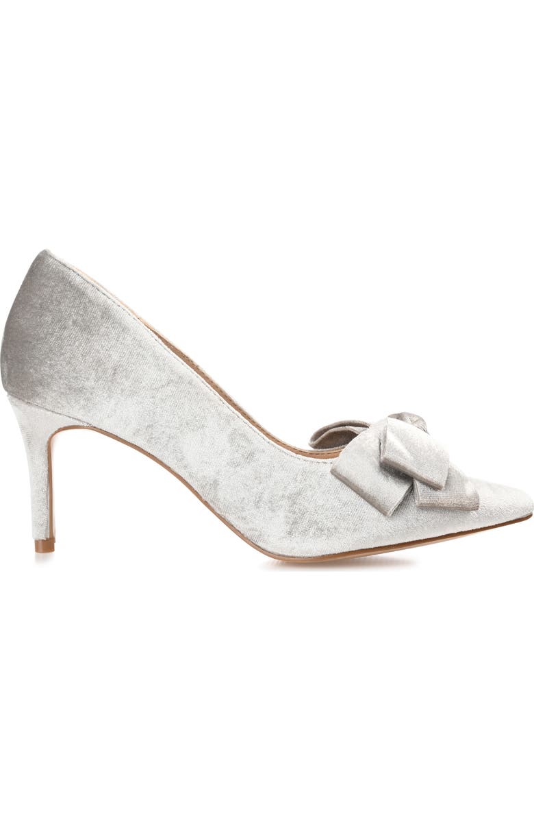 Journee Collection Crystol Pump, Alternate, color, Grey