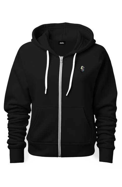 Lightning Bolt Zip Hoodie (Glow in the Dark)