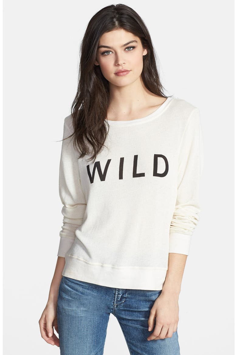 'Wild Beach' Knit Sweater, Main, color, VINTAGE LACE