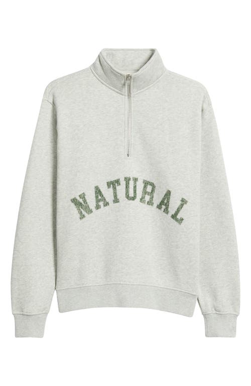 Museum Of Peace And Quiet Museum Of Peace & Quiet Arch Pigment Dyed Half Zip Graphic Sweatshirt