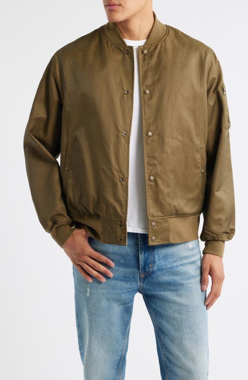 Schott Nyc Ma-1 Water Repellent Reversible Jacket In Green