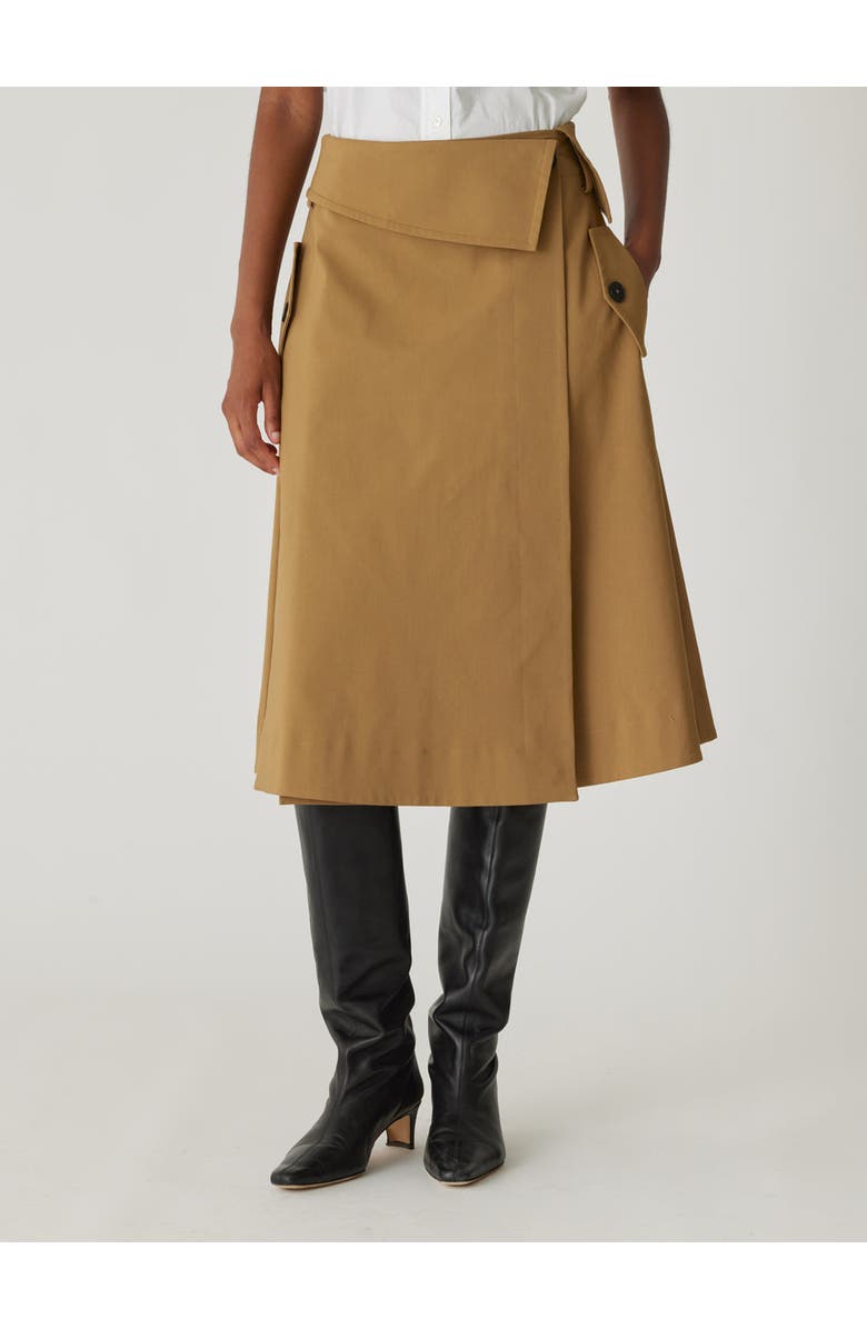 Rebecca Taylor Refined Sateen Foldover Wrap Skirt, Alternate, color, Date