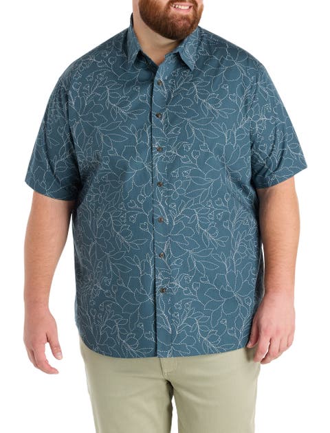 Big & Tall Floral Sport Shirt V2