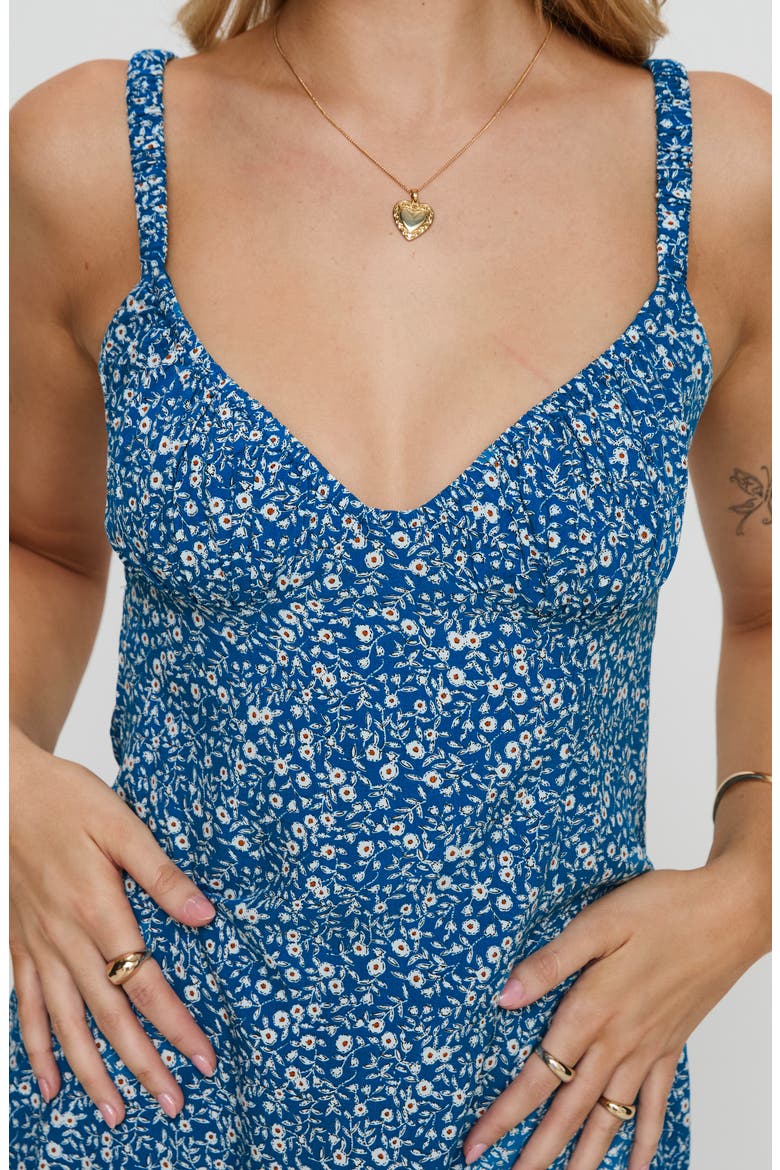 Georgia Print Open Back Midi Dress, Alternate, color, NAVY