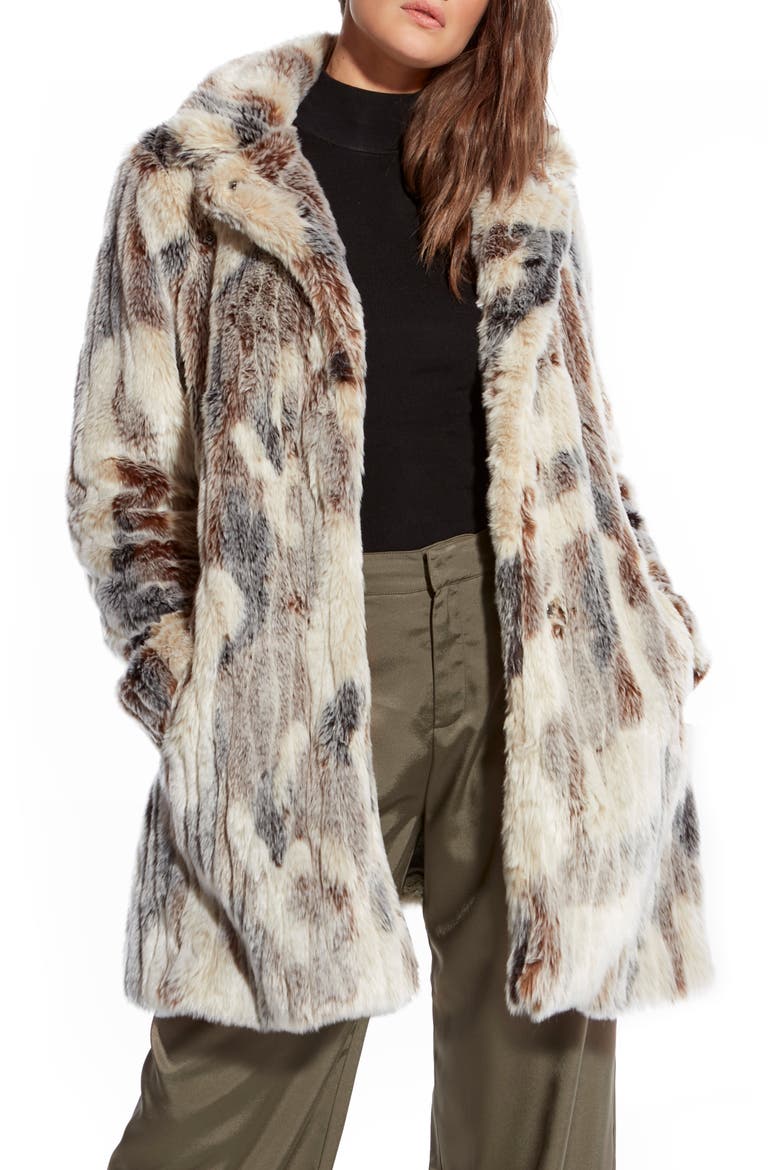 Alexa Fur Jacket, Main, color, AUTUMN