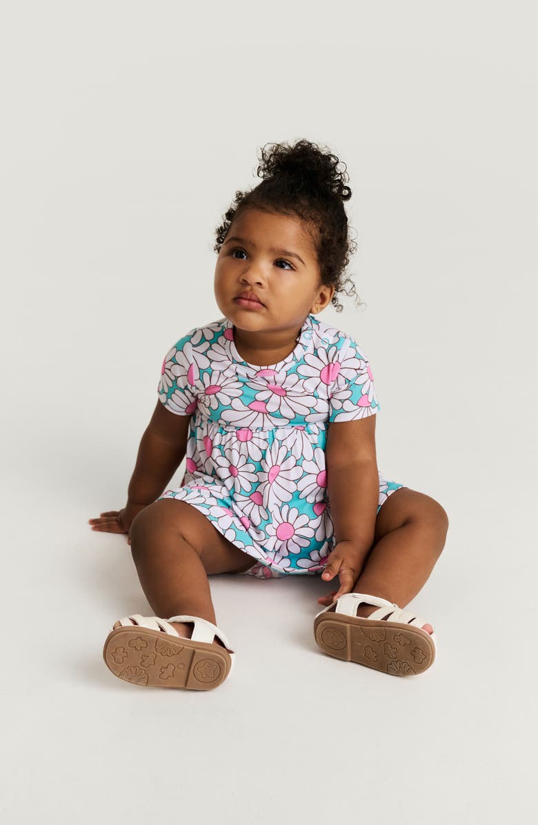 Posh Peanut Ruffle Skirted Bodysuit, Alternate, color, Blue