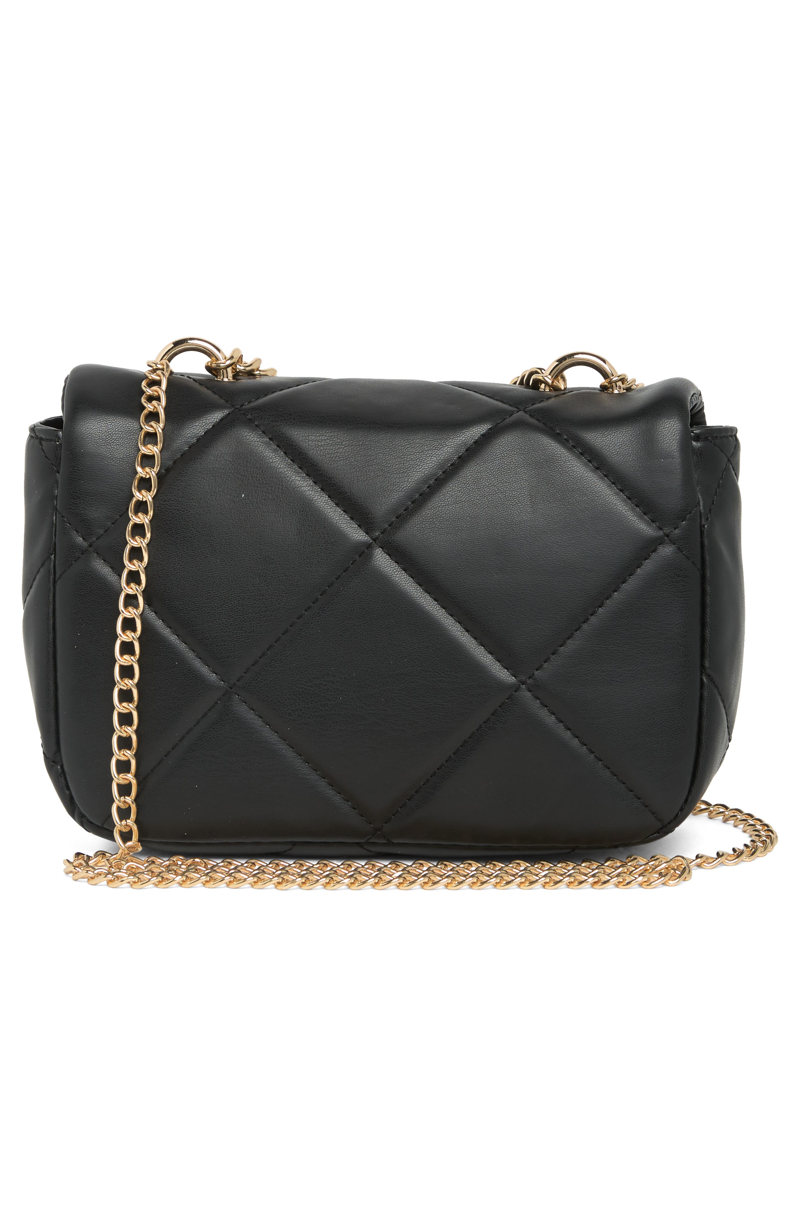 Badgley Mischka Collection Quilted Crossbody Bag, Alternate, color, Black