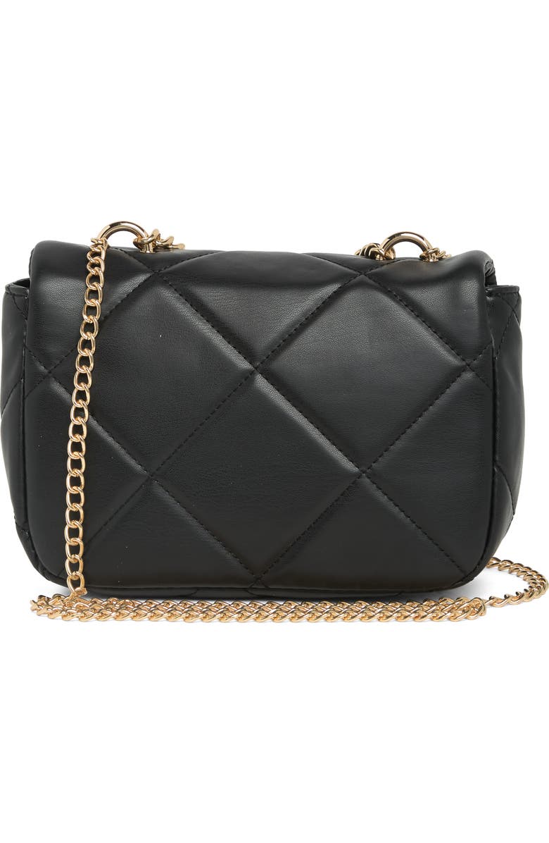 Badgley Mischka Collection Quilted Crossbody Bag, Alternate, color, Black