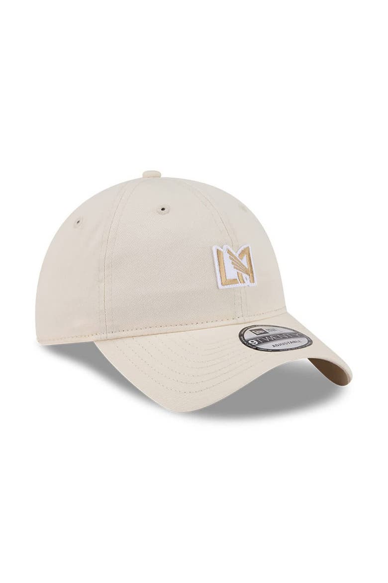 Men's New Era Beige LAFC Micro Team Logo 9TWENTY Adjustable Hat, Alternate, color, Beige