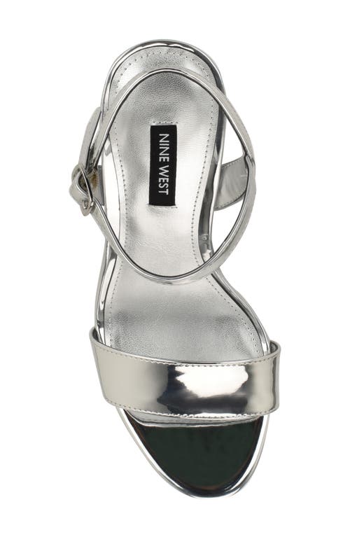 NINE WEST NINE WEST SOLAS ANKLE STRAP PLATFORM SANDAL 