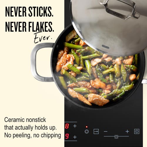 Alva Maestro Ceramic Nonstick Cookware Set In Metallic