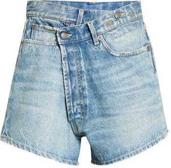 R13 Crossover Distressed Denim Shorts | Nordstrom