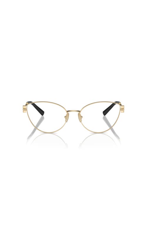 Tiffany & Co . 56mm Cat Eye Optical Glasses In Gold