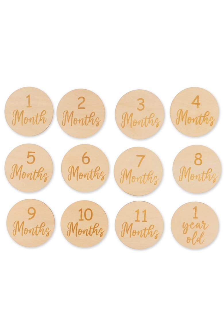 Floral & Wood Milestone Gift Set, Alternate, color, Floral & Wood
