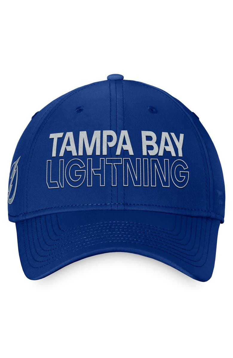 FANATICS Men's Fanatics Branded  Blue Tampa Bay Lightning Authentic Pro Road Flex Hat, Alternate, color, 