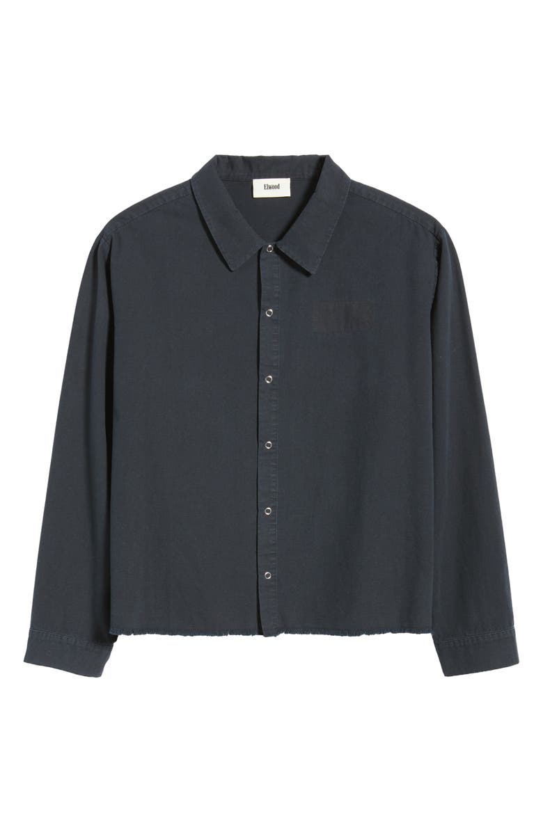 Elwood Keyhole Snap-Up Shirt, Alternate, color, Ink