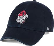 '47 Men's '47 Black Georgia Bulldogs Vintage Clean Up Adjustable Hat