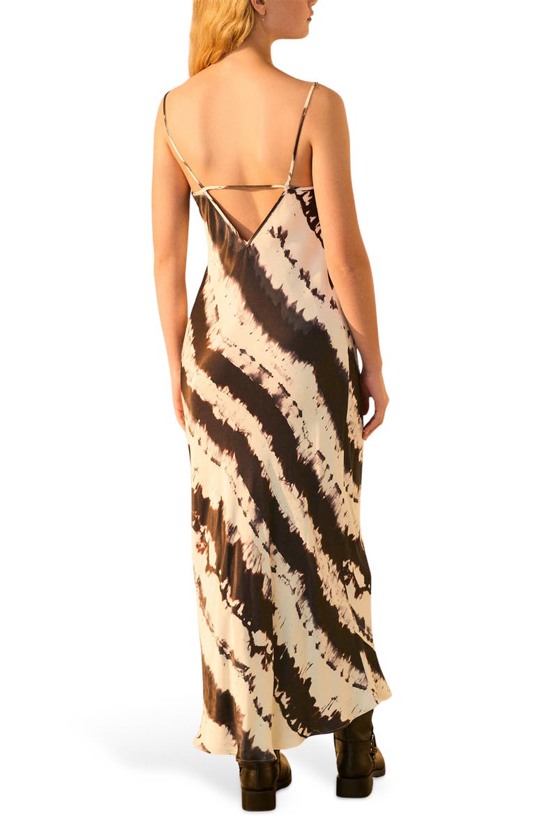 NEXT Cow Print Slipdress, Alternate, color, Brown