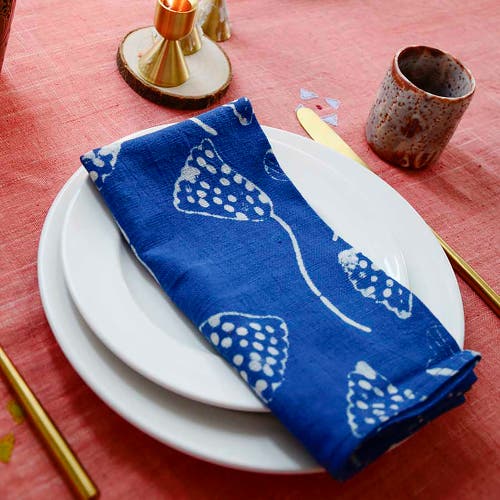 Ichcha Sustainably Made Table Napkins In Blue