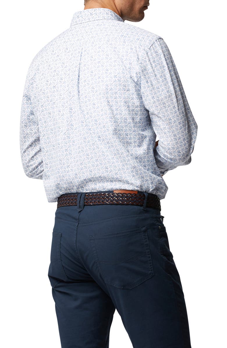 Rodd & Gunn Greneys Road Leaf Print Button-Down Shirt, Alternate, color, 