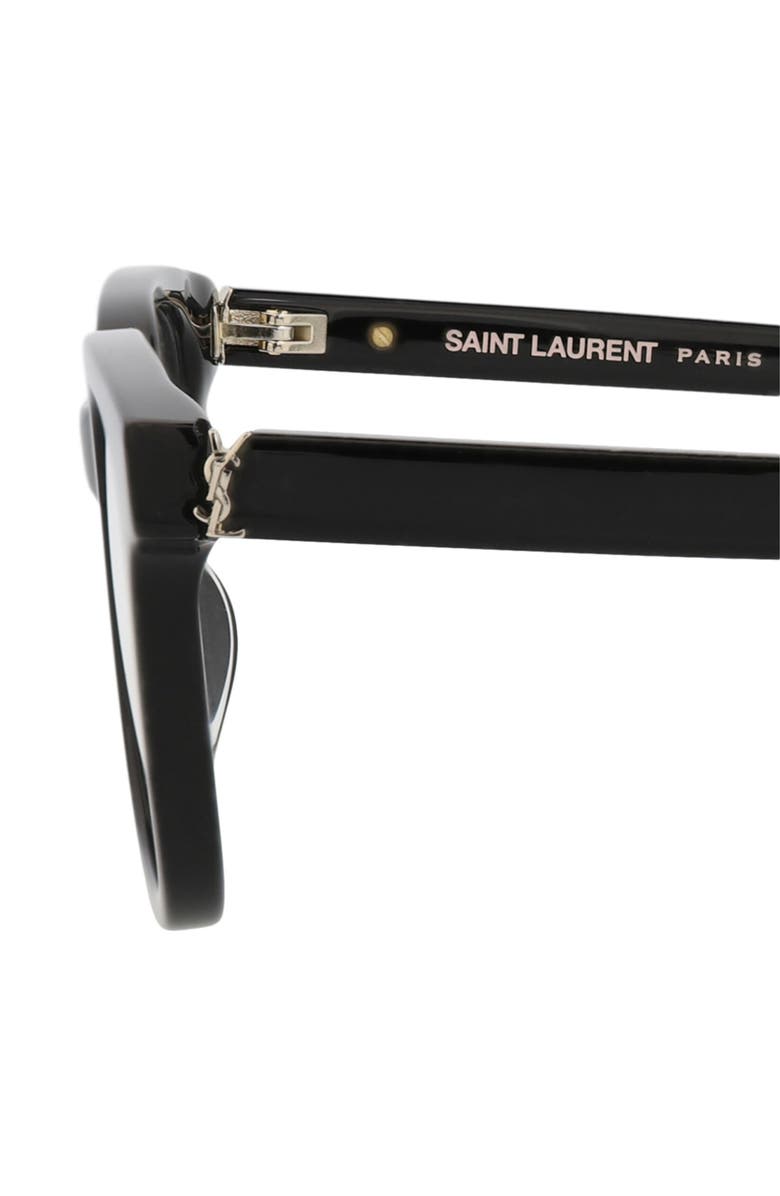 Saint Laurent 48mm Rectangle Optical Frames, Alternate, color,