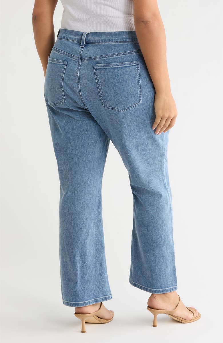 Eileen Fisher Ankle Kick Flare Leg Jeans, Alternate, color, Classic Indigo